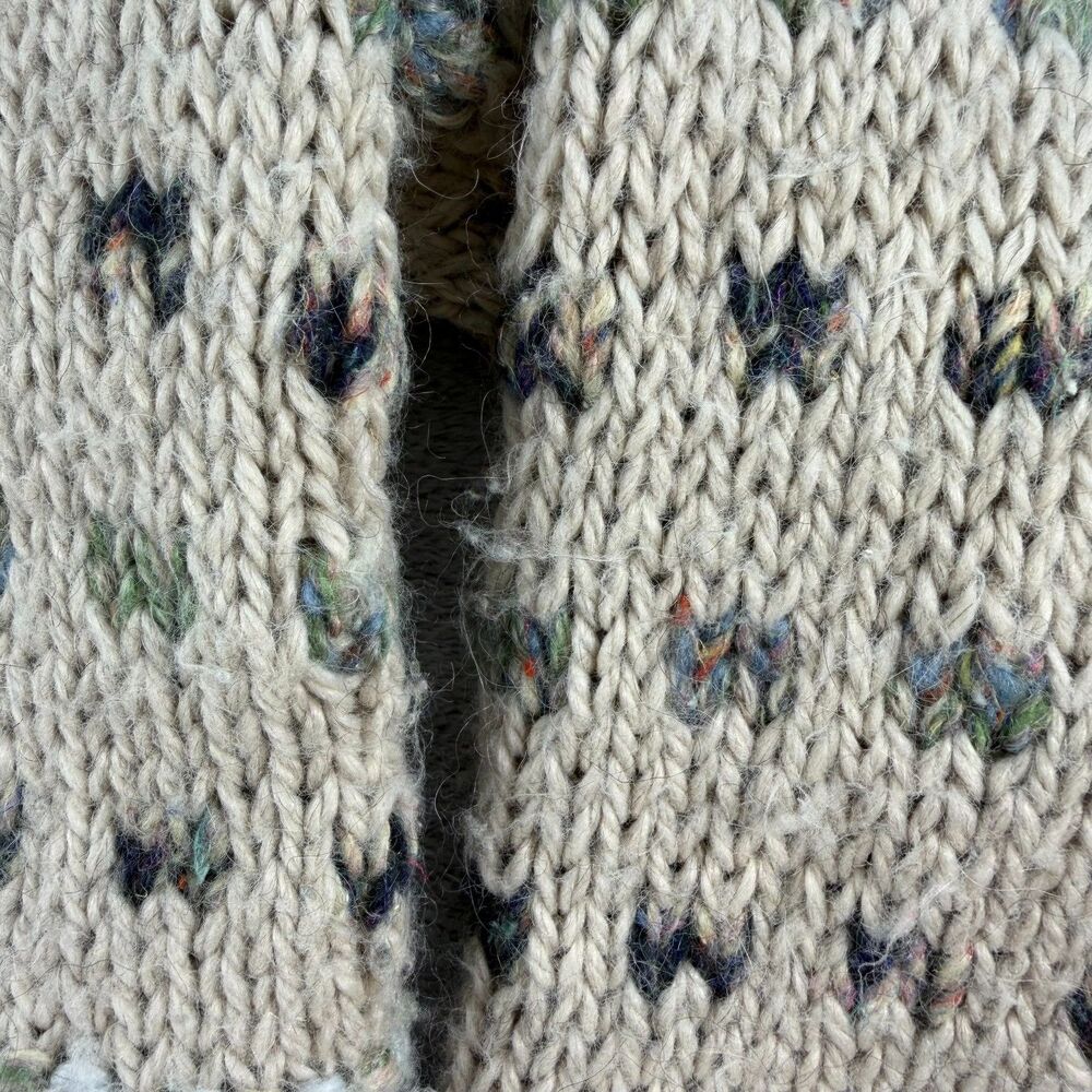 Vintage Liz Claiborne Womens S Wool Blend Textured Knit Cropped Cardigan Korea - Picture 3 of 9
